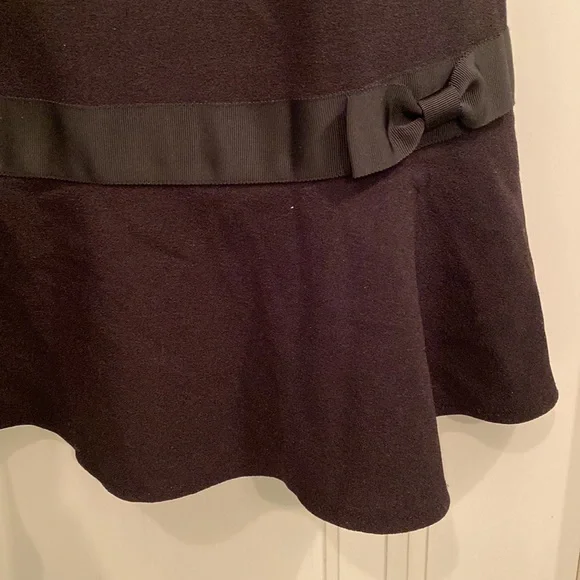 Karl Lagerfeld little black dress. Size 8. Fun flirty hem with a bow. - Picture 2 of 5